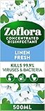 Zoflora Linen Fresh 500ml, Concentrated Antibacterial Disinfectant, All Purpose Cleaner, Surface Cleaning Solution,Pack of 4 - Image 2