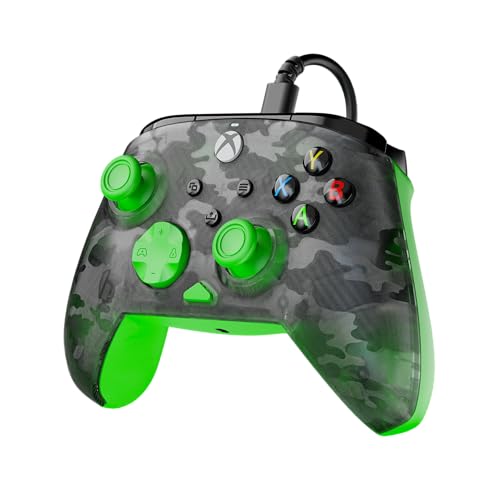 Turtle Beach Rematch Core Green and Ghost Black Camo Wired Gaming Controller with Audio Controls, Rumble Motors and Impulse Triggers – Licensed for Xbox Series X or S, Xbox One and Windows PCs - Image 3