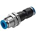 FESTO QSSK-10-0.95-6 BAR Operating Pressure, 130640, QSK Series, 5.4 MM Nominal Width, Pneumatic Connections 1&2: for Pneumatic TUBING Outside Diameter 10 MM, 20.7 MM TUBING Insertion Depth, Push