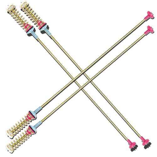 Upgraded WA54R7200AW/US WA54R7200AV/US Suspension Rods fit for Samsung Top Load Washer Active-Water-Jet WA54R7600AC/US WA54R7600AV/US WA54R7600AW/US WA7200 OEM 27.6 inch Damper Assembly LUXRILIX