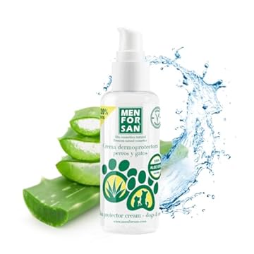 MENFORSAN Crema Idratante Dermoprotettiva per Cani e Gatti 60ml, con Aloe Vera da Agricoltura Biologica
