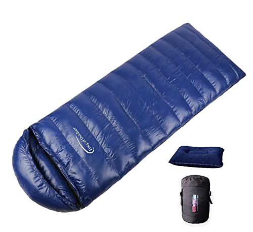 Fengzel Outdoor 寝袋 封筒型 高級ダウン詰め 足が出せる 連結可能 アウトドア 車中泊 暖かい シュラフ