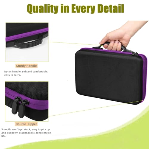 image for BLIRITEL 60 Bottles EVA Essential Oils Organizer, Hard Shell Essential