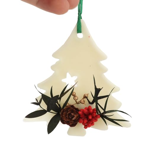 3PCS Sachets de Cera Aromática Floral con Diseño Árbol de Navidad miniatura 5