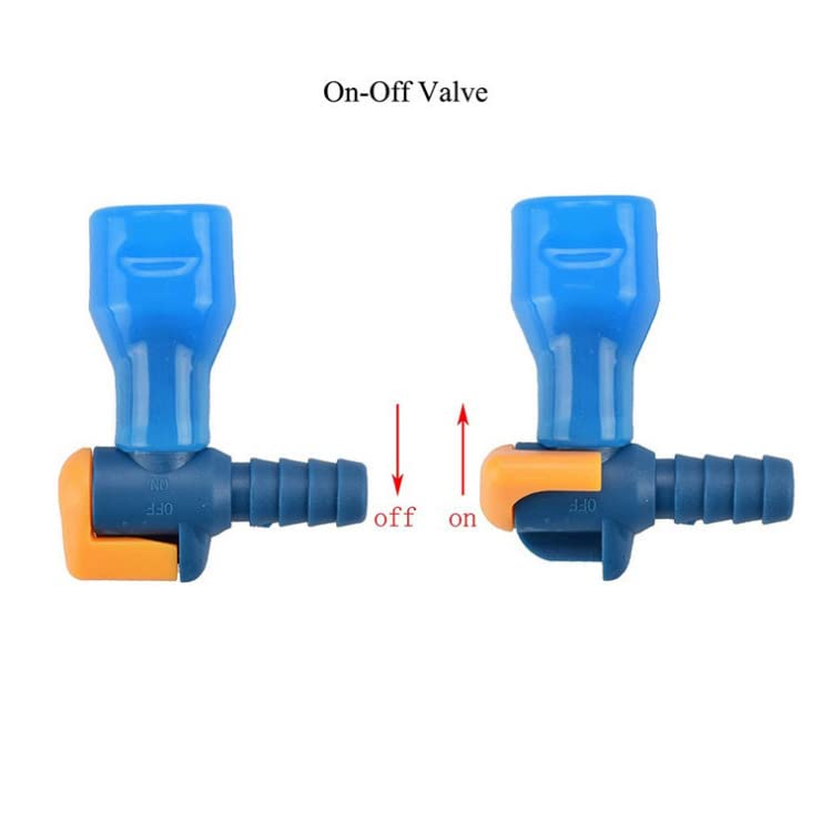 On Off Bite Valve Bite Valve Tube Nozzle Hydration Pack Mouthpiece for Outdoor Backpack Hydration Bladder Reservoir 2Pcs (A)