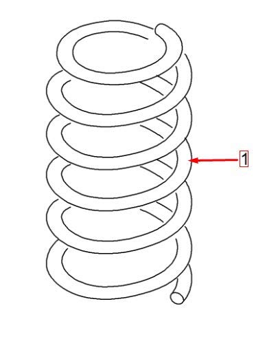 Preisvergleich Produktbild 5Q0411105JQ Federfeder vorne links, A3 8PA