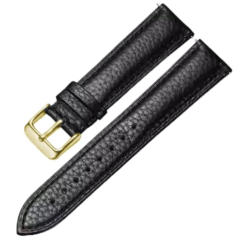 Genuine Leather Quick-Release Dress Watch Strap