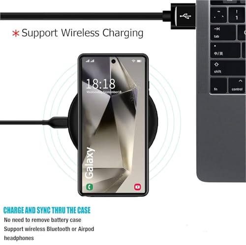 Batería externa para Samsung S24 FE funda recargable protectora de viaje 3