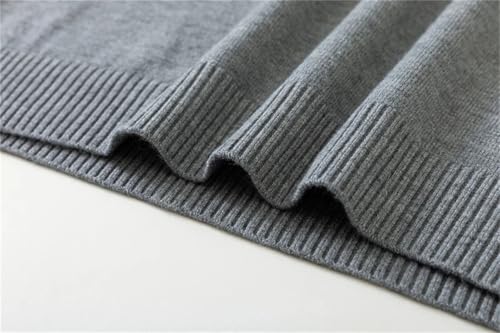 Men's High Neck Pullover Sweaters Long Sleeved Solid Sweater Soft Warm Comfortable Knitted Base Top 5