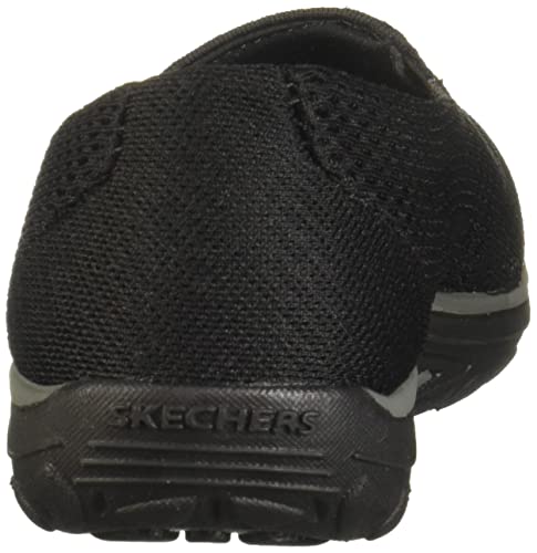 Skechers Womens Reggae Fest - Willows Loafer Flat, Black Mesh, 8.5 Us #TOP2
