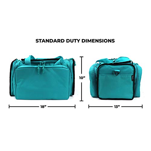 Osage River Tactical Range Bag For Handguns And Hunting, Travel Duffel, 18 X 13 X 10 Inches, Standard Duty, Teal And Black #TOP5