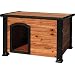 Precision Pet Outback Log Cabin Dog House, Medium, 45 1/2" x26 5/8" x 27 1/2"