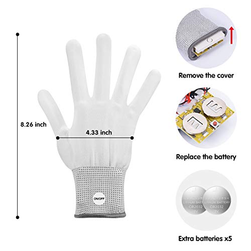 Toys Age 8-12 Boys, ROKY LED Flashing Gloves Party Favors for Kids，Easter Gifts for 8-12 Year Old Boys Girls Toy 8-10 Stocking Stuffing 2021 New Year Toys for 8-12 Kids Boys Girls Medium - Thumbnail 2