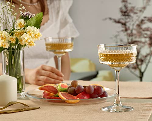 Pasabahce 471726 Vintage Coupe Glasses Set Of 6 - Exclusive Champagne thumb #4