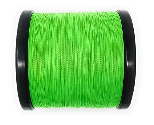 Reaction Tackle Braided Fishing Line Hi Vis Green 65Lb 1500Yd #TOP2