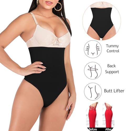 Tummy Control Thong Shapewear for Women 328 Waist Cincher Girdle Slimmer Sexy Thong Panty Shapewear3