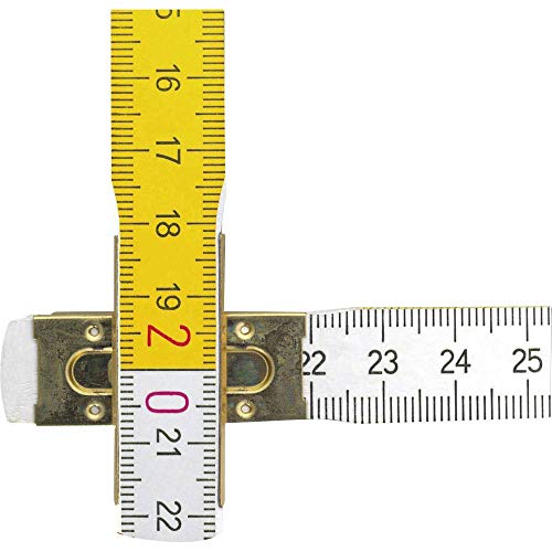 Foto von Stabila Zollstock Type 617, 3 m, weiß, weiß/gelbe metrische Schnellablese-Skala, hochwertiger Meterstab aus PEFC-zertifiziertem Holz, umschließende Gelenkplatten