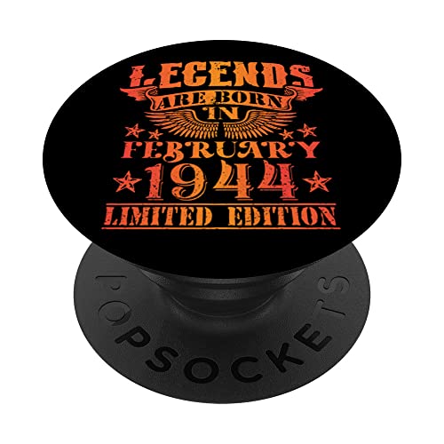 Cumpleaños Febrero 1944 Edición Limitada Regalo February PopSockets PopGrip Intercambiable