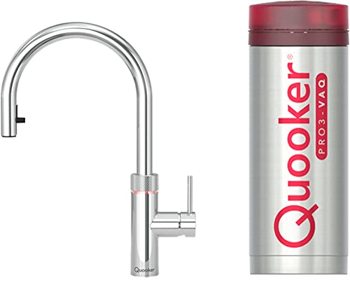 Quooker Flex mit PRO3 Kessel 3-in-1 Kochendwasserhahn Kochendwasser-Armatur Chrom