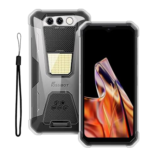 【KONXISA】For FOSSiBOT F106 Pro ケース カバー FOSSiBOT F106 Pro スマホ 用 TPU 軽薄型 スマホケース バンパーカバー レンズ保護 耐久性 耐衝撃 全面保護カバー 携帯カバー 傷つけ防止 黄ばみ防止 指紋