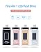 Produktbild 4-in-1-OTG USB-Speicherstick externer USB-Stick USB 3.0 für iPhone/iPad/IOS/TypC/Android/PC Silber 256 GB