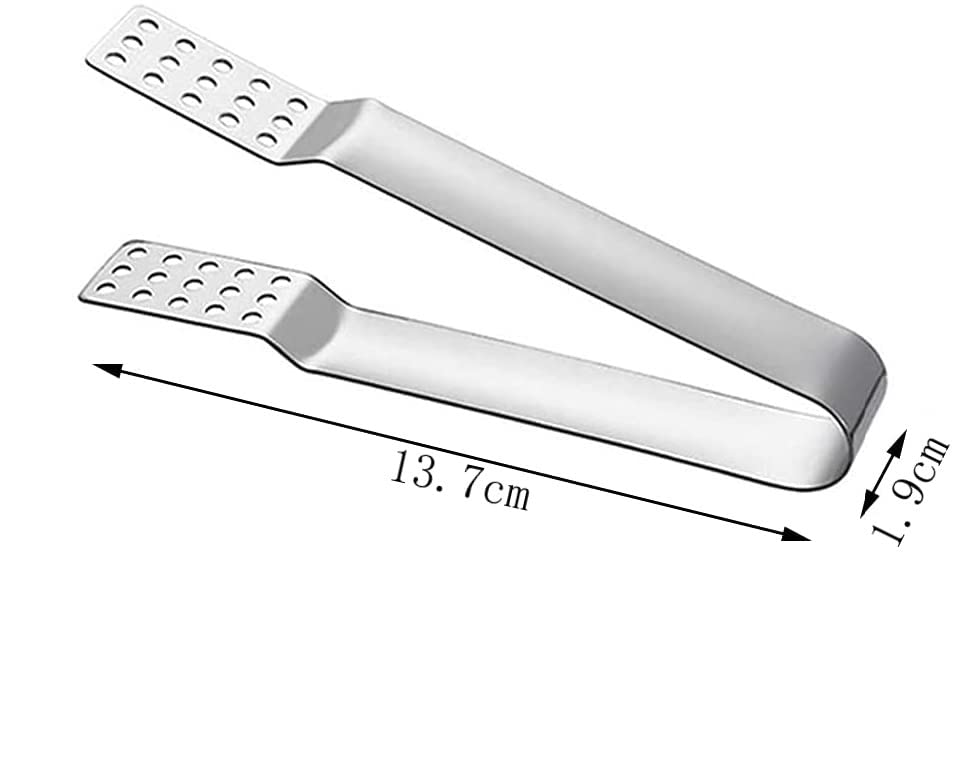KOMUNJ Pack of 5 Stainless Steel Tea Bag Tongs, Heat Resistant Tea Bag Tongs, Stainless Steel Anti-scald, Heat Resistant - Image 2
