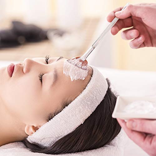 Cerealy 12 Pack Facial Fan Brushes Fan Soft Brushes Makeup Beauty Fan Brushes Acid Applicator For Glycolic Peel Masques #TOP4