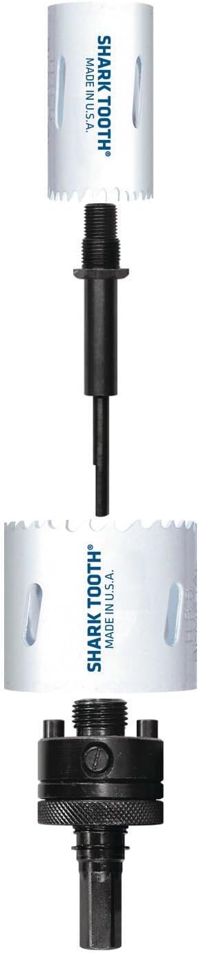 Century Drill & Tool 05320 Copilot Hole Saw Enlarger Guide, Patented Design, Enlarges Existing Holes, Universal Fit for Hole Saw Arbors, Easy One-Cut Use