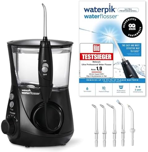 Waterpik WP-662EU Ultra Professional Oral Irrigator, Black
