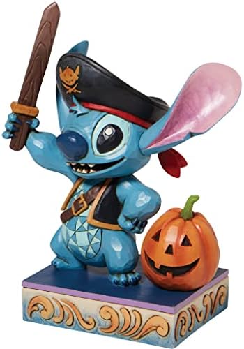 Enesco Disney Traditions Pirate Stitch Figurine Brown 6008987, 6.2 Inch