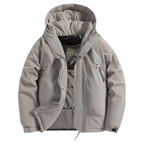 Laquieio Chaqueta Hombre Entretiempo DeporteForro De Peluche Trabajo béisbol Abrigo de Estilo Cargo Militarcon Pelo Cazadora EntretiempoRegalo original para hombre