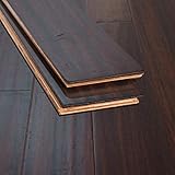 Ambient Bamboo - Bamboo Flooring Sample, Color: XtraWide Java Handscraped, Engineered Click Lock