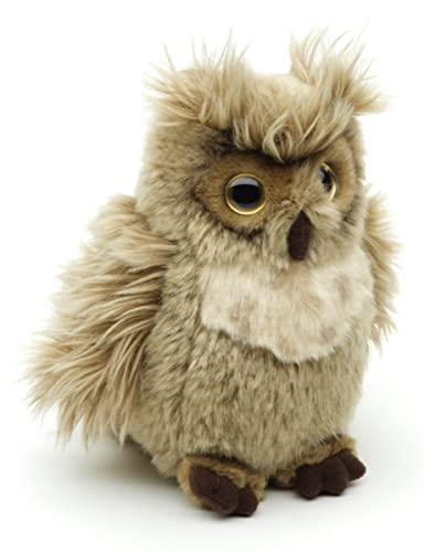 Uni-Toys - 'Horneule', Virginia-Uhu - 18 cm (Höhe) - Plüsch-Vogel, Eule - Plüschtier, Kuscheltier (Klein)