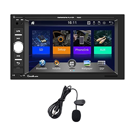 J[ WI XeI ^b` XN[ Bluetooth nYt[ 7" fA Xsh CapacitiveThin Wnce Player  Apple CarPlay Android Auto AUX/FM/USB/Mirror 