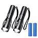 flintronic Linterna LED de Alta Potencia, 2 x Linternas LED con 2 x Batería Recargable, 2000Lúmenes 5Modos Impermeable Zoomable Ultra Brillante Linterna Táctica para Acampar