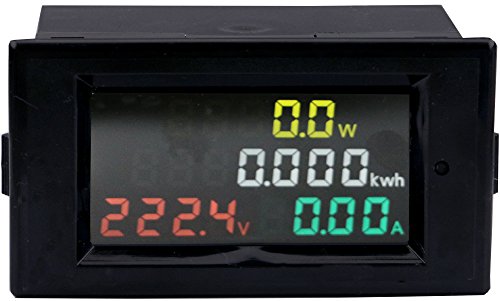 Yeeco Digital AC Power Meter 80-300V 100A Digital Voltage Current Panel Tester Meter