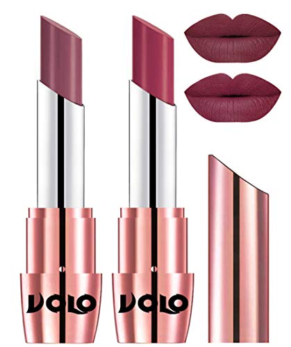 Volo Perfect Creamy With Matte Lipsticks Combo, Lip Gifts To Love (Plum, Rose Pink) For Rs. 199 @ 50 %