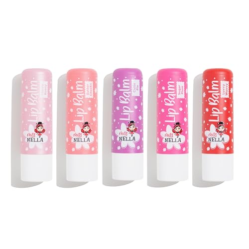 Miss Nella set of 5 Hypoallergenic children Lip Balms- HONEY