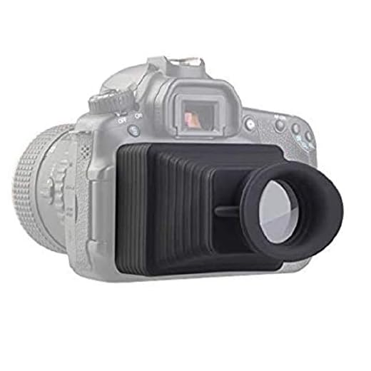 LENSGO Camera Viewfinder, Professional 3.2'' LCD Magnifier Viewfinder 3.2X Camera Screen Sunshade Hood for Canon Sony Nikon Olympus Panasonic and More DSLR/SLR Camera
