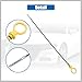RATCHROLL Engine Oil Level Indicator Dipstick for Chevrolet Cruze 2011-2015 for Chevrolet Sonic 2012-2015 No.55574244 Yellow Replacement Car Parts