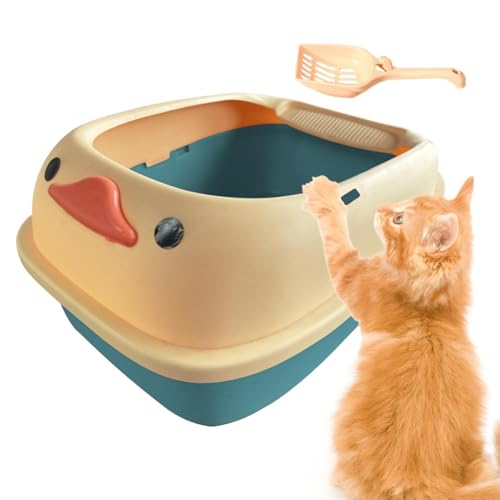 Bandeja grande para gatos duradera contenedor con marco superior reforzado 8