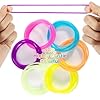 60 Jelly Bracelets 80's Adult Size - MAQIHAN Neon Gummy Bracelets for Women 80s Jelly Bangles Glow Silicone Bands Jewelry Wristband Rainbow Jellies Bangle Girls Boys Colored Accessories Party Favor #2