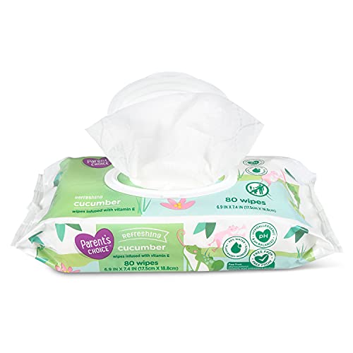 Parent’s Choice Baby Wipes Value Pack Cucumber 240 Count