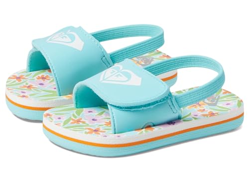 Image of Roxy Girl's TW Finn Sling Back Flip Flop Sandal Sandal, NAVY DREAM, 7 M M US Toddler