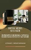 SMM AI Toolkit: 20 Prompts for Hooks, Captions, Hashtags & Content Calendars (English Edition)