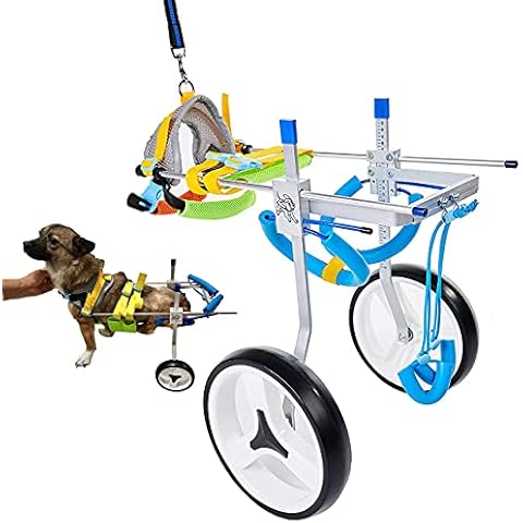 Adjustable Dog Cart/Wheelchair, for Pet/Doggie Wheelchairs with Disabled Hind Legs Walking?Light Weight(7-Size)(M) Cover