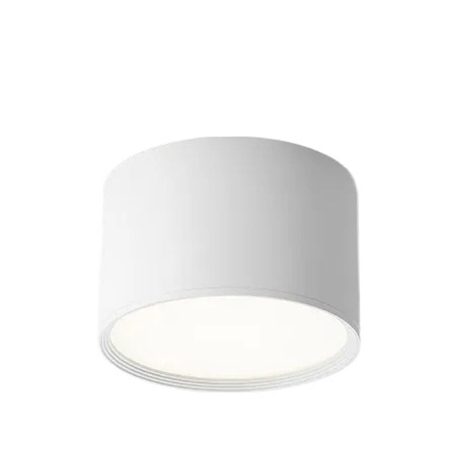 Faretto da incasso ultrasottile da superficie, faretto da soffitto LED rotondo senza foratura, faretto da soffitto for corridoio di ufficio commerciale(Black,3000K,12W)