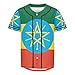 Vnurnrn Ethiopia Flag Mens Baseball Button Down Jersey Hipster Hip Hop T Shirts