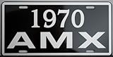 1970 70 AMX Metal License Plate 6x12 Tag American Motors AMC Hurst Super Stock Hot Rod Muscle Car Custom Classic Garage Man Cave Dealership Collection Bar Novelty Sign Wall Art Gift