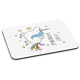Dimensions : 18 x 22 cm. Licorne I Fart Arc en Ciel Tapis de Souris PC Ordinateur